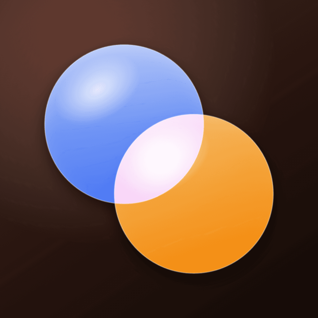 coParents App-Icon — zwei überlappende Kreise